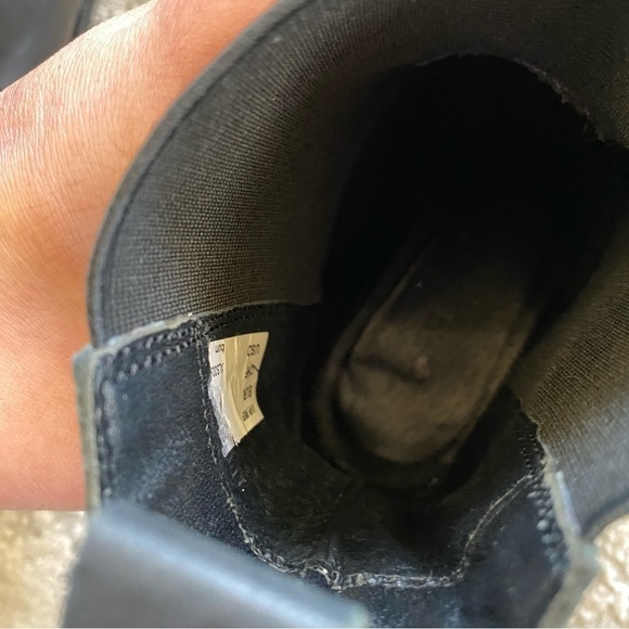 Liebeskind Black Leather Ankle Boots Chelsea Boots Booties: 37 - Picture 12 of 16